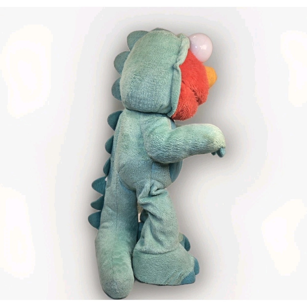 Sesame Street Tickle Me Elmo Dino Dinosaur Stomp Dancing Plush Toy  Tested Works - Picture 3 of 6